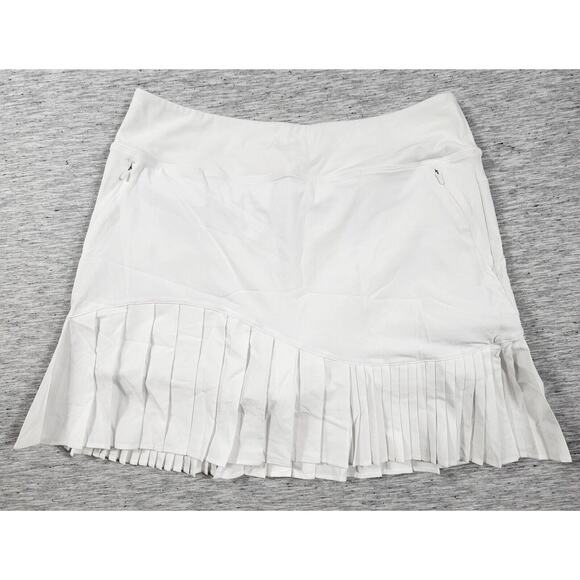 Tennis Skirt Skort With Pockets Pleated Golf High Waisted Womens Size Large 12 - Picture 1 of 11
